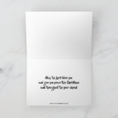 アメリカスタイリッシュの言葉がクリスマスに生まれた シーズンカード (内部)