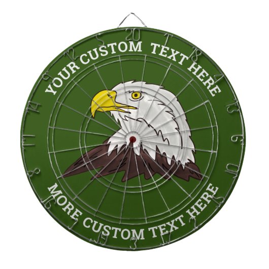 アメリカスタムカの鷲の鳥のロゴ付きダーツボード ダーツボード (正面)