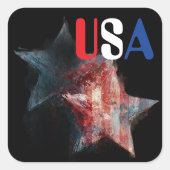 アメリカステッカー スクエアシール (正面)