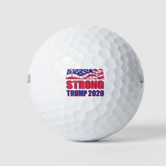アメリカストロングトランプ2020 ゴルフボール (正面)