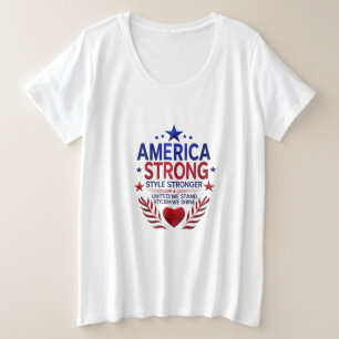 アメリカストロングプラスサイズTシャツ   プラスサイズTシャツ