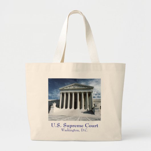 アメリカスプリームコートキャンバストート ラージトートバッグ (正面)