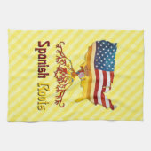 アメリカスペインのルーツ キッチンタオル (横)