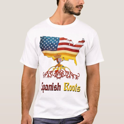 アメリカスペインのルーツ Tシャツ (正面)