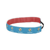 アメリカスリップまたは滑ることオクラホマ州州の旗を持つノンヘッドバンド アスレチックヘッドバンド (右)