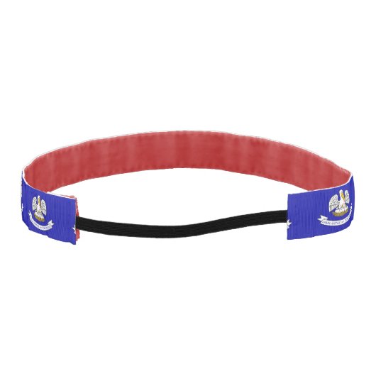 アメリカスリップまたは滑ることルイジアナ州旗を持つノンヘッドバンド アスレチックヘッドバンド (裏面)