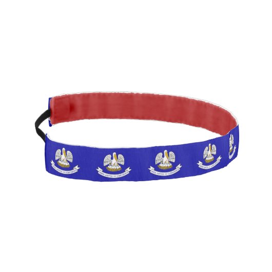 アメリカスリップまたは滑ることルイジアナ州旗を持つノンヘッドバンド アスレチックヘッドバンド (左)