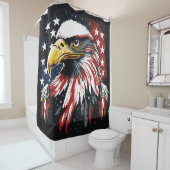 アメリカズイーグル威厳のあるー シャワーカーテン (インサイチュ)