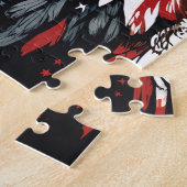 アメリカズイーグル威厳のあるー ジグソーパズル (側面)