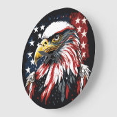 アメリカズイーグル威厳のあるー ラージ壁時計 (傾斜)
