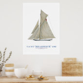 アメリカズカップヨット「シャムロック」、トニー・フェルナンデス ポスター (キッチン)