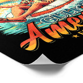 アメリカズガルフトランプ2024レトロビーチアメリカM ポスター (角)