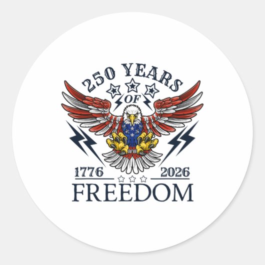 アメリカズセミクンセンテニアル250th Anniversary Com ラウンドシール (正面)