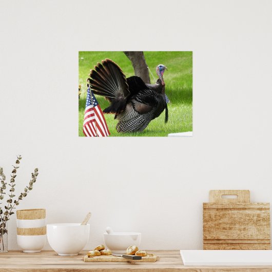 アメリカズバードワイルドトムターキー ポスター (キッチン)