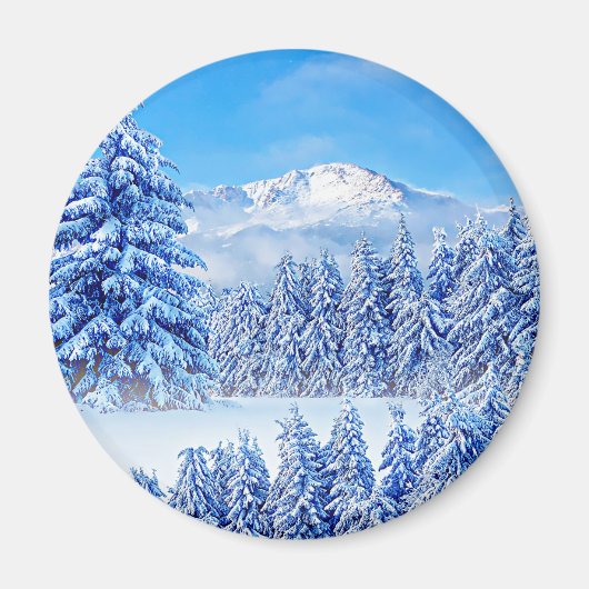 アメリカズマウンテンパイクピークキーチェーンボタン マグネット (正面)