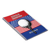 アメリカズ愛国的ゴルフデザイン ノートブック (右側)