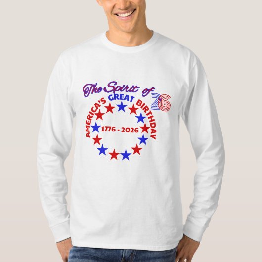 アメリカズ素晴らし誕生日 Tシャツ (正面)