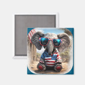 アメリカゾウ マグネット (正面/裏面)