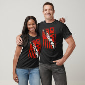 アメリカダイバーダウン州旗アメリカ国旗の降下 Tシャツ (ユニセックス)