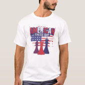アメリカチェスデー ユニークTシャツデザイン Tシャツ (正面)