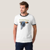 アメリカチョウゲンボウのリングTシャツ Tシャツ (正面フル)