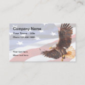 アメリカテーマイーグルの星とストライプ 名刺 (正面)