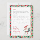 アメリカディアスポラのためのクリスマス・パーティーへの招待 招待状 (裏面)