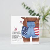 アメリカデニム女子卒業パーティー 招待状 (スタンド正面)