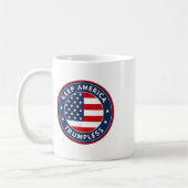 アメリカトランプおもしろいレスアンチトランプ2024 Pro Democr コーヒーマグカップ (左)