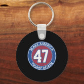 アメリカトランプ再び47 キーホルダー (正面)