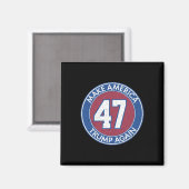 アメリカトランプ再び47 マグネット (正面/裏面)