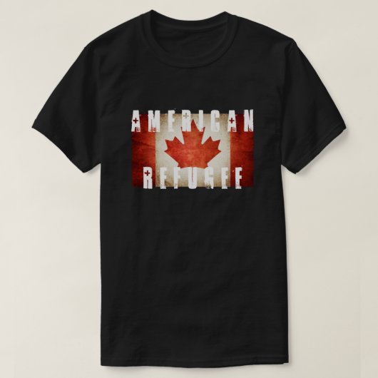 アメリカトランプ難民カナダ Tシャツ (デザイン正面)
