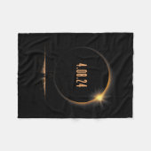 アメリカトータリティ春4.08.24トータルエクリ太陽のップ フリースブランケット (正面(横))