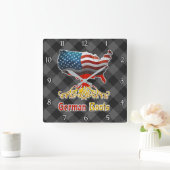 アメリカドイツルーツスクエアウォールクロック スクエア壁時計 (ホーム)