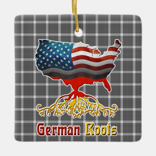 アメリカドイツルーツ セラミックオーナメント (正面)