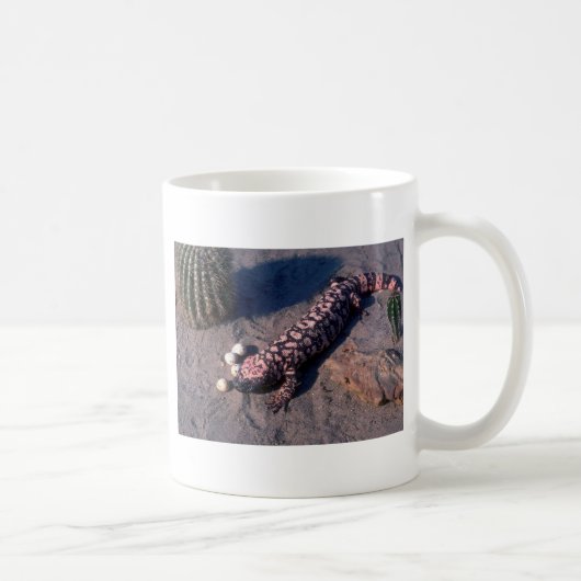 アメリカドクトカゲのトカゲの食べ物の砂漠のウズラの卵 コーヒーマグカップ (右)