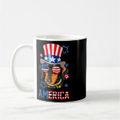 アメリカドッグドクシー7月4日Tee コーヒーマグカップ (左)