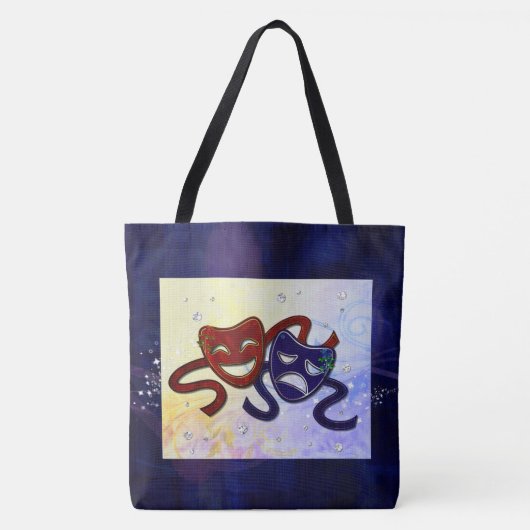 アメリカドラマコメディ&悲劇 トートバッグ (正面)