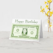 アメリカドル カード (黄色い花)