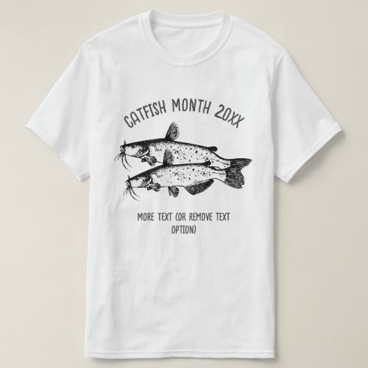 アメリカナマズ月間 Tシャツ (デザイン正面)