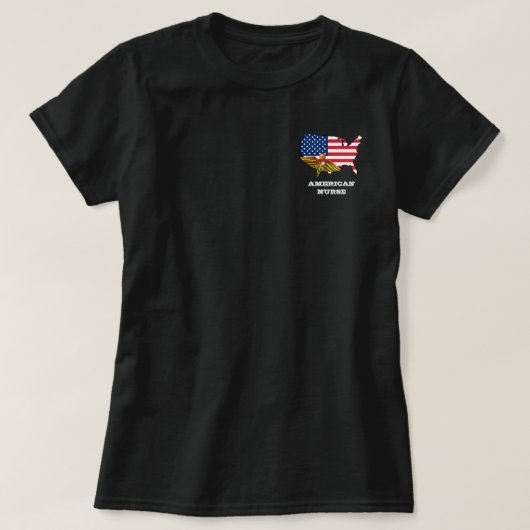 アメリカナース愛国心 Tシャツ (デザイン正面)