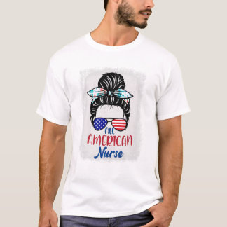 アメリカナース漂白アメリカ Tシャツ