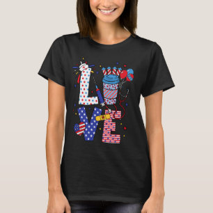 アメリカナース7月4日スクラブトップパトリオ Tシャツ