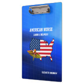 アメリカナース |労働・配達愛国的デザイン クリップボード (左)