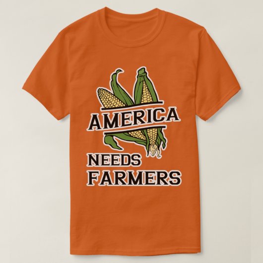 アメリカニーズ農家農業サポートAmerican Far Tシャツ (デザイン正面)