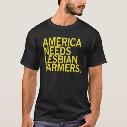 アメリカニーズLesbian農家 Tシャツ (正面)