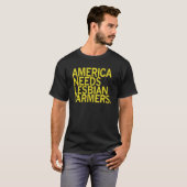 アメリカニーズLesbian農家 Tシャツ (正面フル)