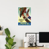 アメリカノストドスルシャモスポールラビクトリア ポスター (ホームオフィス)