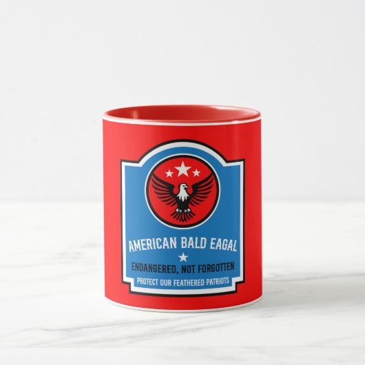 アメリカハクトウワシ保護 マグカップ (中央)