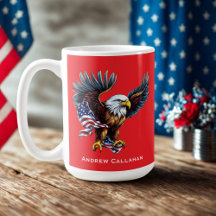 アメリカハクトウワシ愛国USAフラッグ7月4日